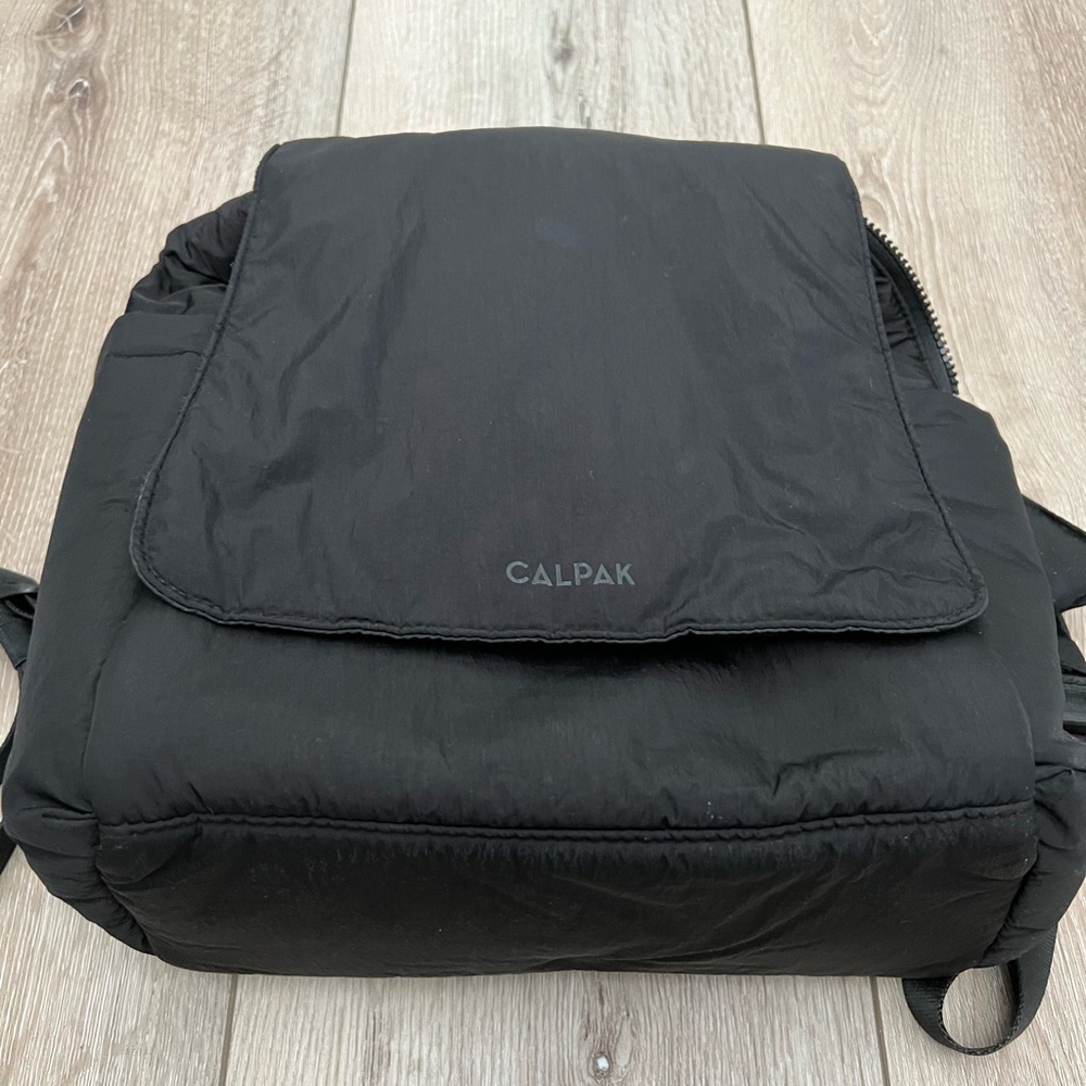 Calpak Jet Black Diaper Backpack